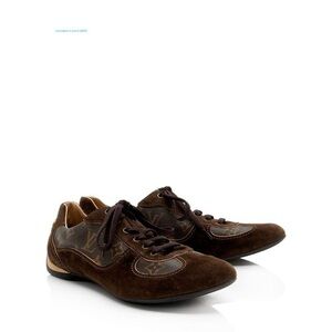 Louis Vuitton Suede Monogram Canvas Energie Sneakers - Size 10 / 40